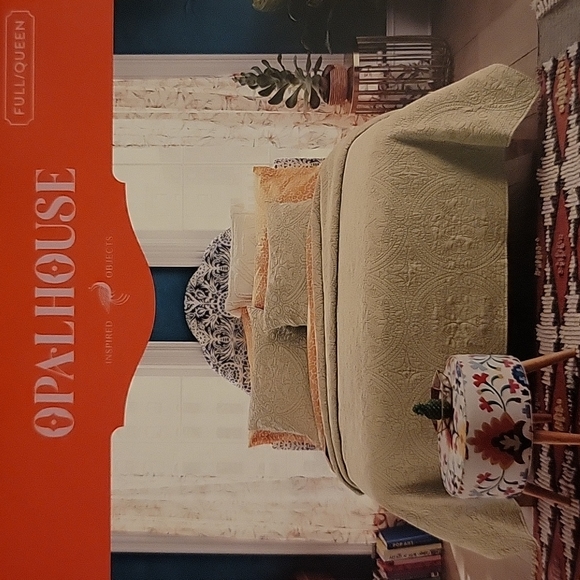 Opalhouse Bedding Opalhouse Medallion Stitched Quilt Fullqueen 88 X